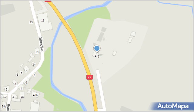 Rudnik nad Sanem, Mickiewicza Adama, 47g, mapa Rudnik nad Sanem