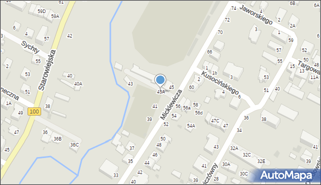 Rumia, Mickiewicza Adama, 43A, mapa Rumia