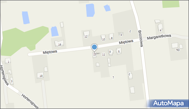 Rumin, Miętowa, 13, mapa Rumin