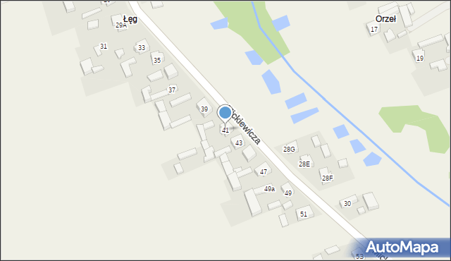 Rusiec, Mickiewicza Adama, 41, mapa Rusiec