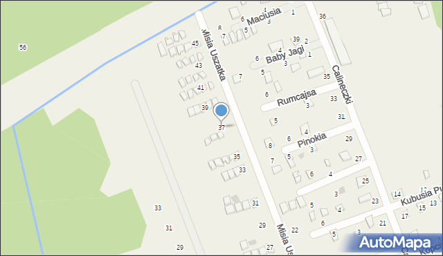 Rusinowo, Misia Uszatka, 37, mapa Rusinowo