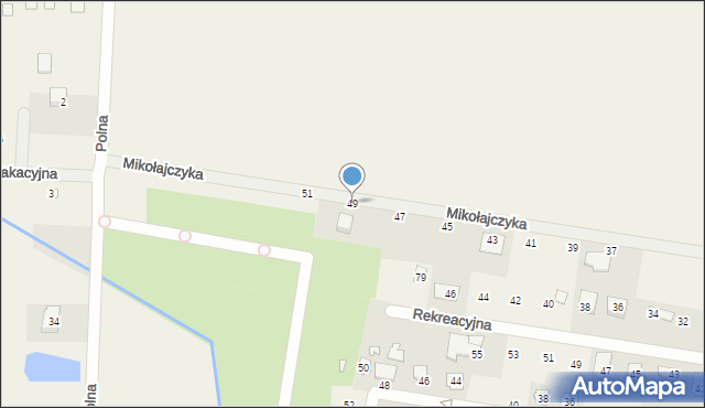 Rybojedzko, Mikołajczyka Stanisława, 49, mapa Rybojedzko