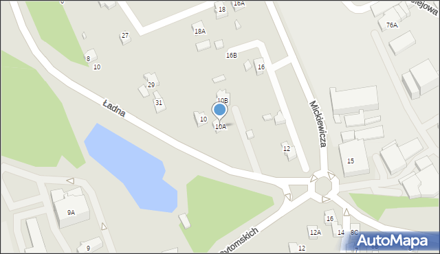 Rydułtowy, Mickiewicza Adama, 10A, mapa Rydułtowy