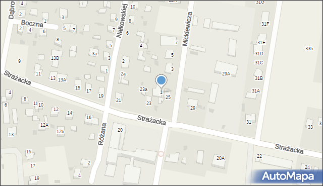 Rynarzewo, Mickiewicza Adama, 1, mapa Rynarzewo