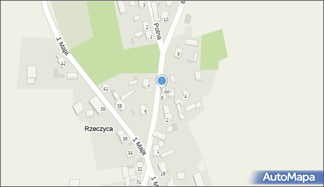 Rzeczyca, Mickiewicza Adama, 8, mapa Rzeczyca