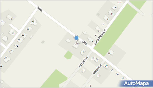 Rzekuń, Miła, 24, mapa Rzekuń