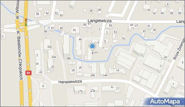 Rzeszów, Miedziana, 6, mapa Rzeszów