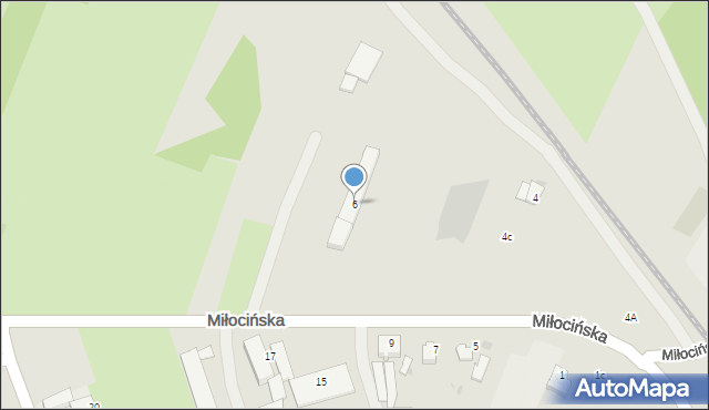 Rzeszów, Miłocińska, 6, mapa Rzeszów