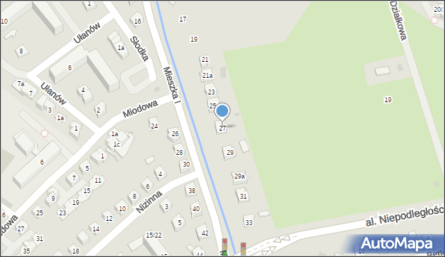 Rzeszów, Mieszka I, 27, mapa Rzeszów