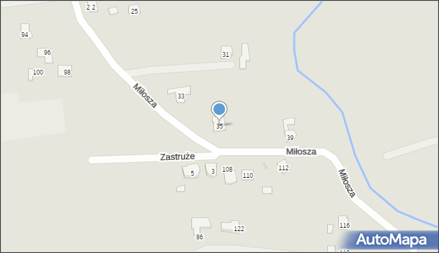 Rzeszów, Miłosza Czesława, 35, mapa Rzeszów