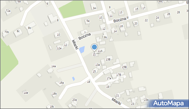 Rzuchów, Miarki Karola, 11, mapa Rzuchów