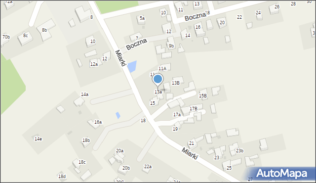 Rzuchów, Miarki Karola, 13a, mapa Rzuchów