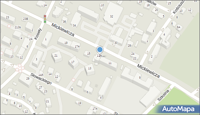 Sandomierz, Mickiewicza Adama, 11p, mapa Sandomierza