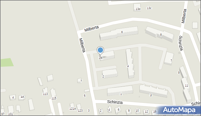 Sandomierz, Milberta Feliksa, dr., 2A, mapa Sandomierza