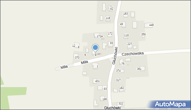 Sanka, Miła, 4, mapa Sanka