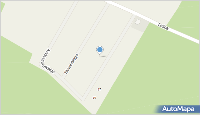 Sąsieczno, Mickiewicza Adama, 10, mapa Sąsieczno