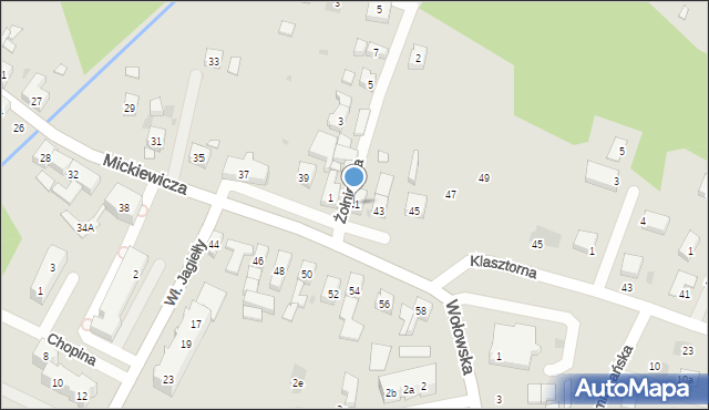 Ścinawa, Mickiewicza Adama, 41, mapa Ścinawa