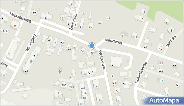 Ścinawa, Mickiewicza Adama, 58, mapa Ścinawa