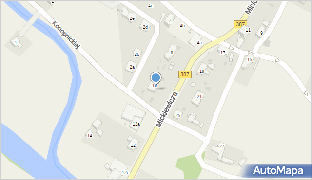 Ścinawka Średnia, Mickiewicza Adama, 10a, mapa Ścinawka Średnia