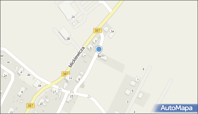 Ścinawka Średnia, Mickiewicza Adama, 5A, mapa Ścinawka Średnia