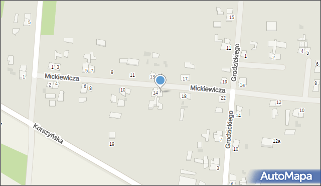 Sępopol, Mickiewicza Adama, 16, mapa Sępopol