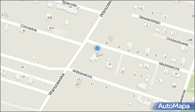 Serock, Mickiewicza Adama, 21, mapa Serock