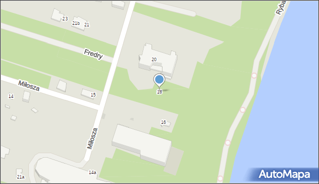 Serock, Miłosza Czesława, 18, mapa Serock