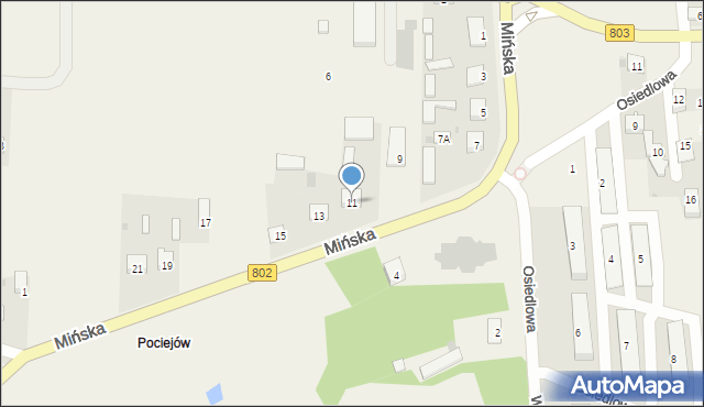 Seroczyn, Mińska, 11, mapa Seroczyn