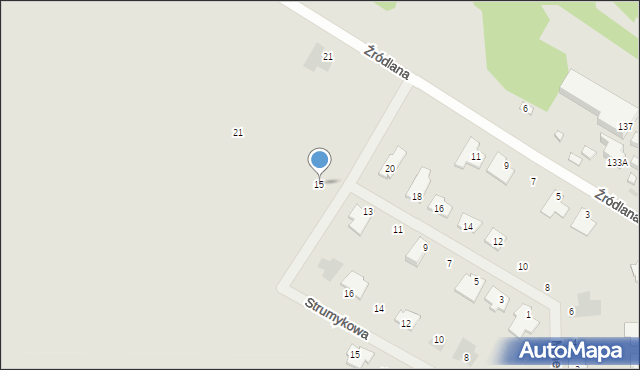 Siedlce, Mineralna, 15, mapa Siedlce