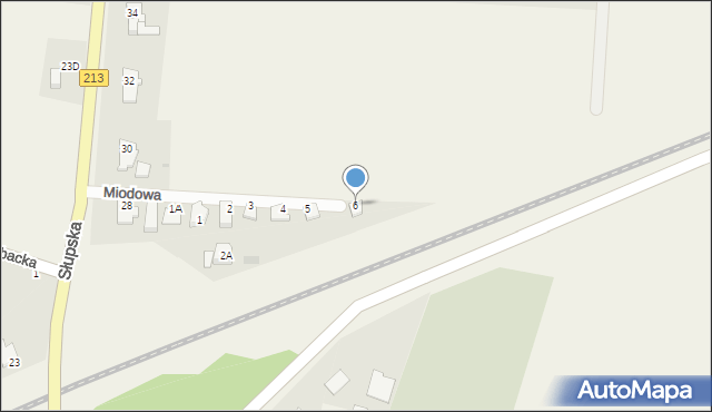 Siemianice, Miodowa, 6, mapa Siemianice