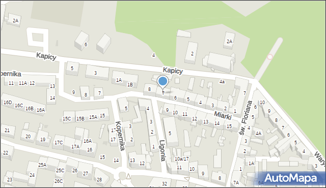 Siemianowice Śląskie, Miarki Karola, 7, mapa Siemianowice Śląskie