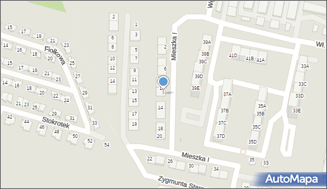 Siemianowice Śląskie, Mieszka I, 12, mapa Siemianowice Śląskie