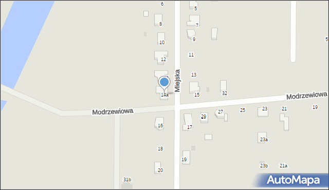 Sieradz, Miejska, 14a, mapa Sieradz