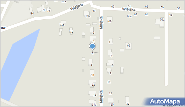 Sieradz, Miejska, 6, mapa Sieradz