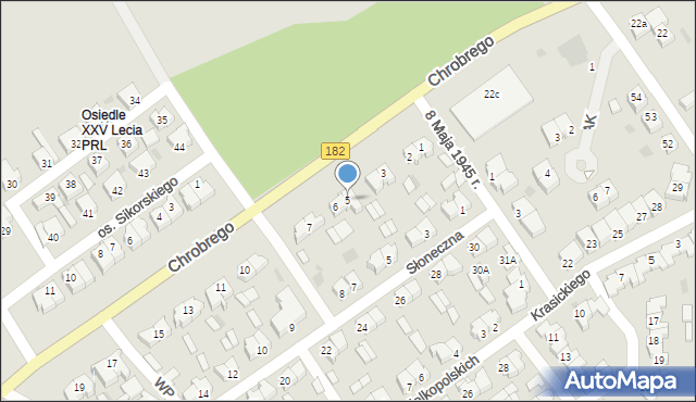 Sieraków, Międzychodzka, 5, mapa Sieraków