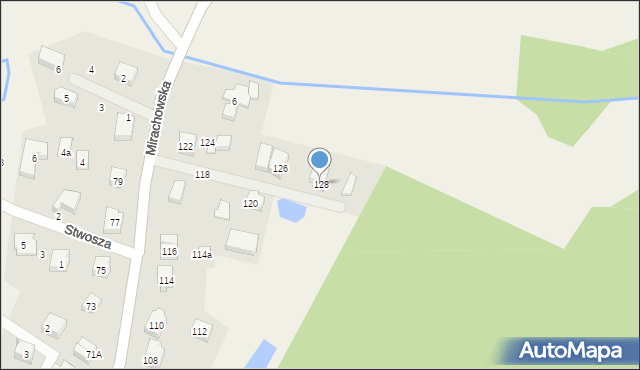 Sierakowice, Mirachowska, 128, mapa Sierakowice