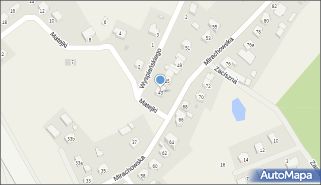 Sierakowice, Mirachowska, 43, mapa Sierakowice