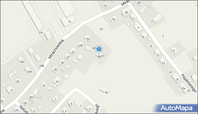 Sierakowice, Mirachowska, 46, mapa Sierakowice