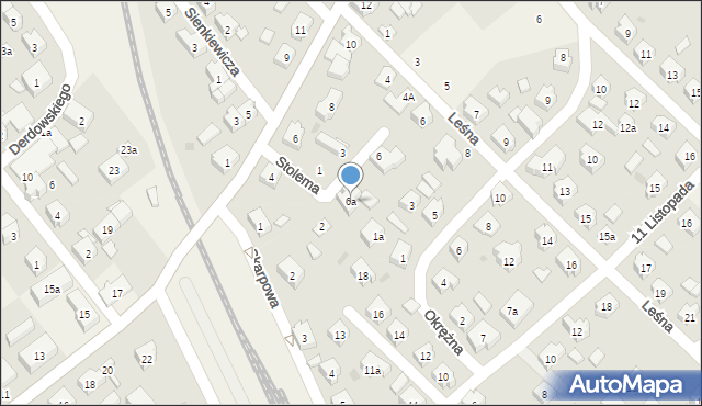 Sierakowice, Mirachowska, 6a, mapa Sierakowice