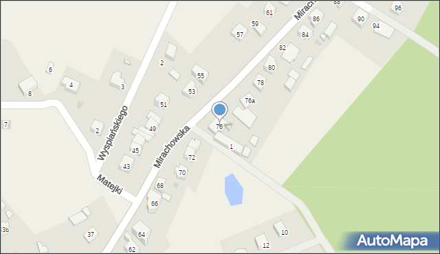 Sierakowice, Mirachowska, 76, mapa Sierakowice