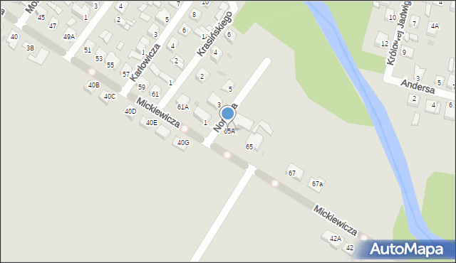 Sierpc, Mickiewicza Adama, 65A, mapa Sierpc