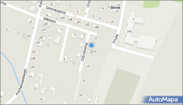 Skaryszew, Miłosza Czesława, 12, mapa Skaryszew