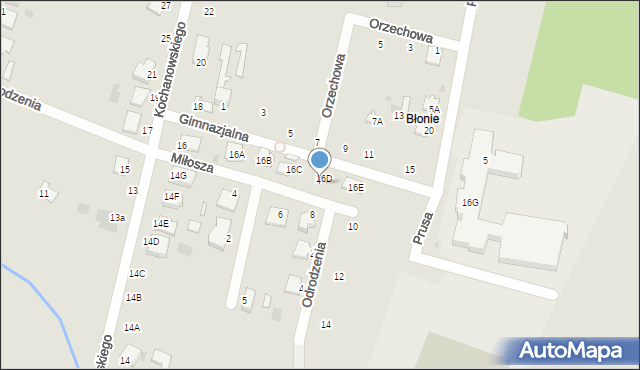 Skaryszew, Miłosza Czesława, 7, mapa Skaryszew