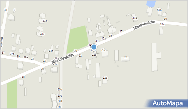 Skierniewice, Miedniewicka, 22d, mapa Skierniewic