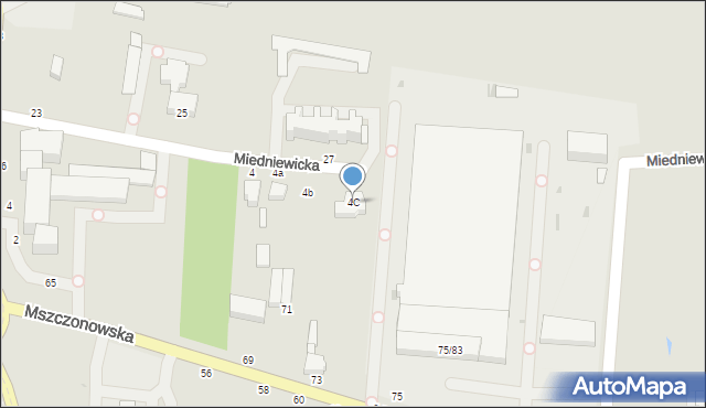 Skierniewice, Miedniewicka, 4C, mapa Skierniewic