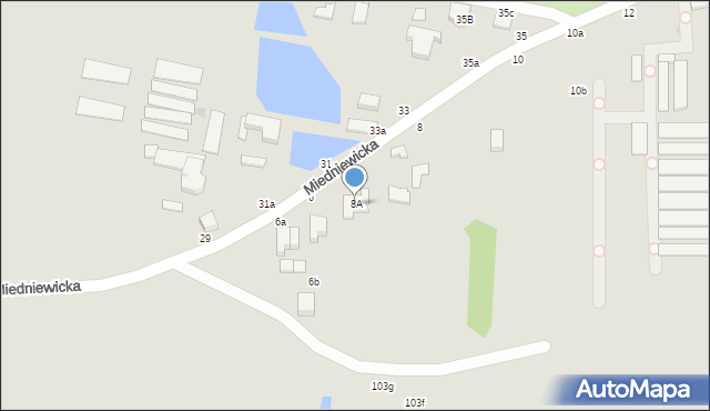 Skierniewice, Miedniewicka, 8A, mapa Skierniewic