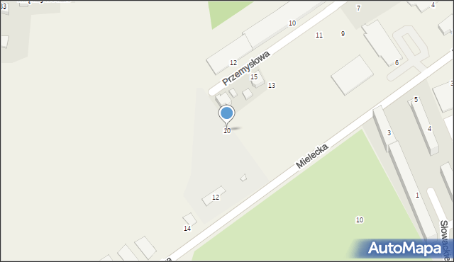 Skopanie, Mielecka, 10, mapa Skopanie