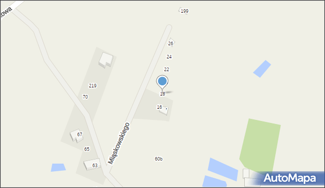 Skrzeszewo, Miąskowskiego Feliksa, 18, mapa Skrzeszewo