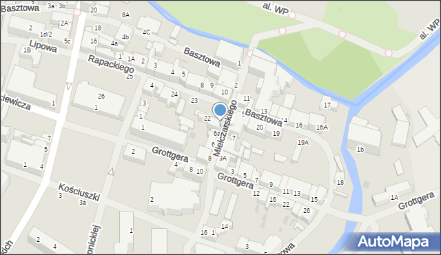 Sławno, Mielczarskiego Romualda, 4, mapa Sławno