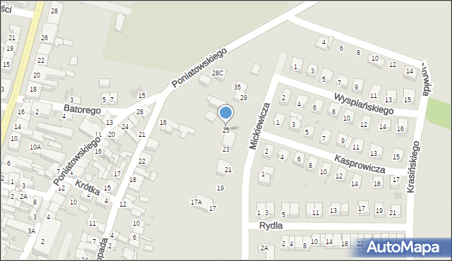 Słomniki, Mickiewicza Adama, 25, mapa Słomniki